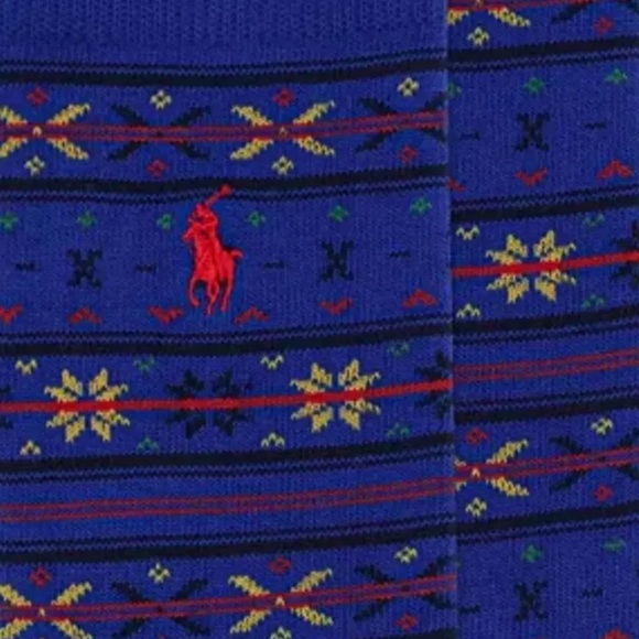 POLO Ralph Lauren Western Sun Valley Bear Crew Socks 2 Pack Men's Size 10-13 New - Picture 5 of 6